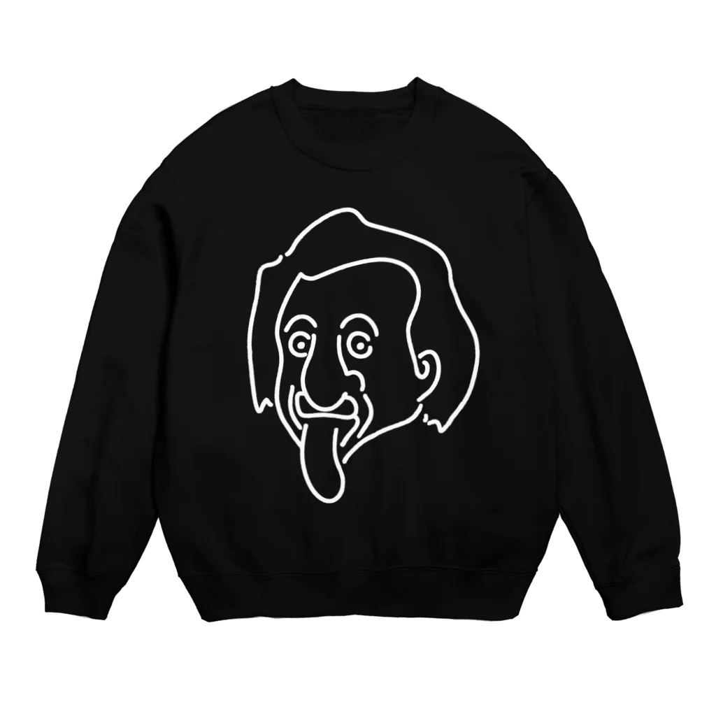 Aliviostaのアインシュタイン Einstein イラスト 理論物理学者 哲学者 偉人アート Crew Neck Sweatshirt