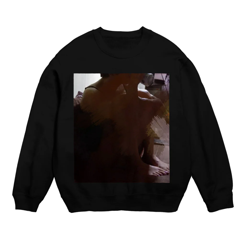 何気ない日常に小さな幸せの心の壁 Crew Neck Sweatshirt