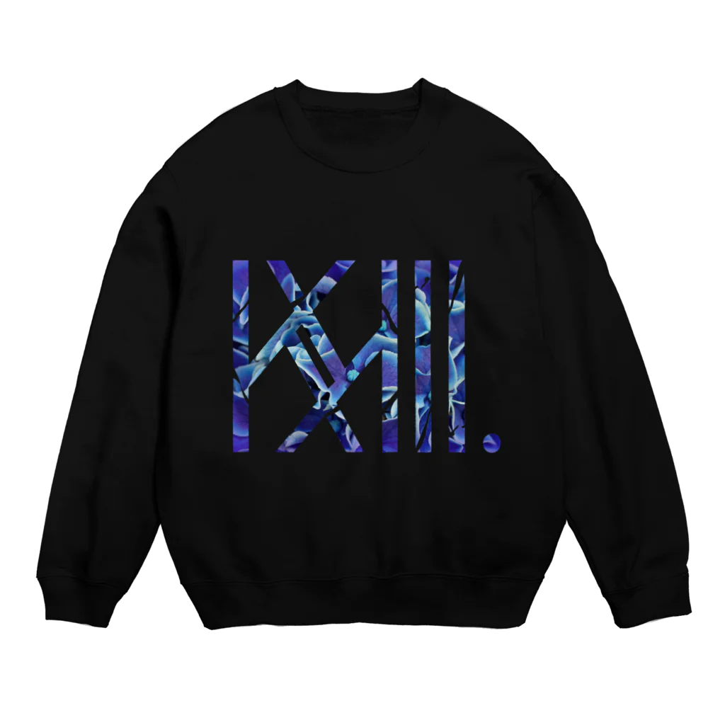 SIZUKI.の藍華 -black- Crew Neck Sweatshirt