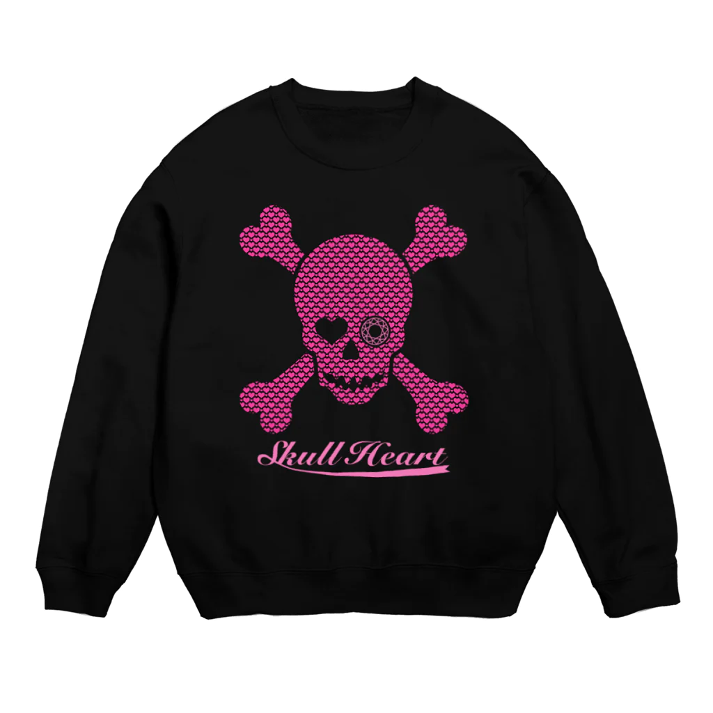 SECOND8のSkull Heart Crew Neck Sweatshirt