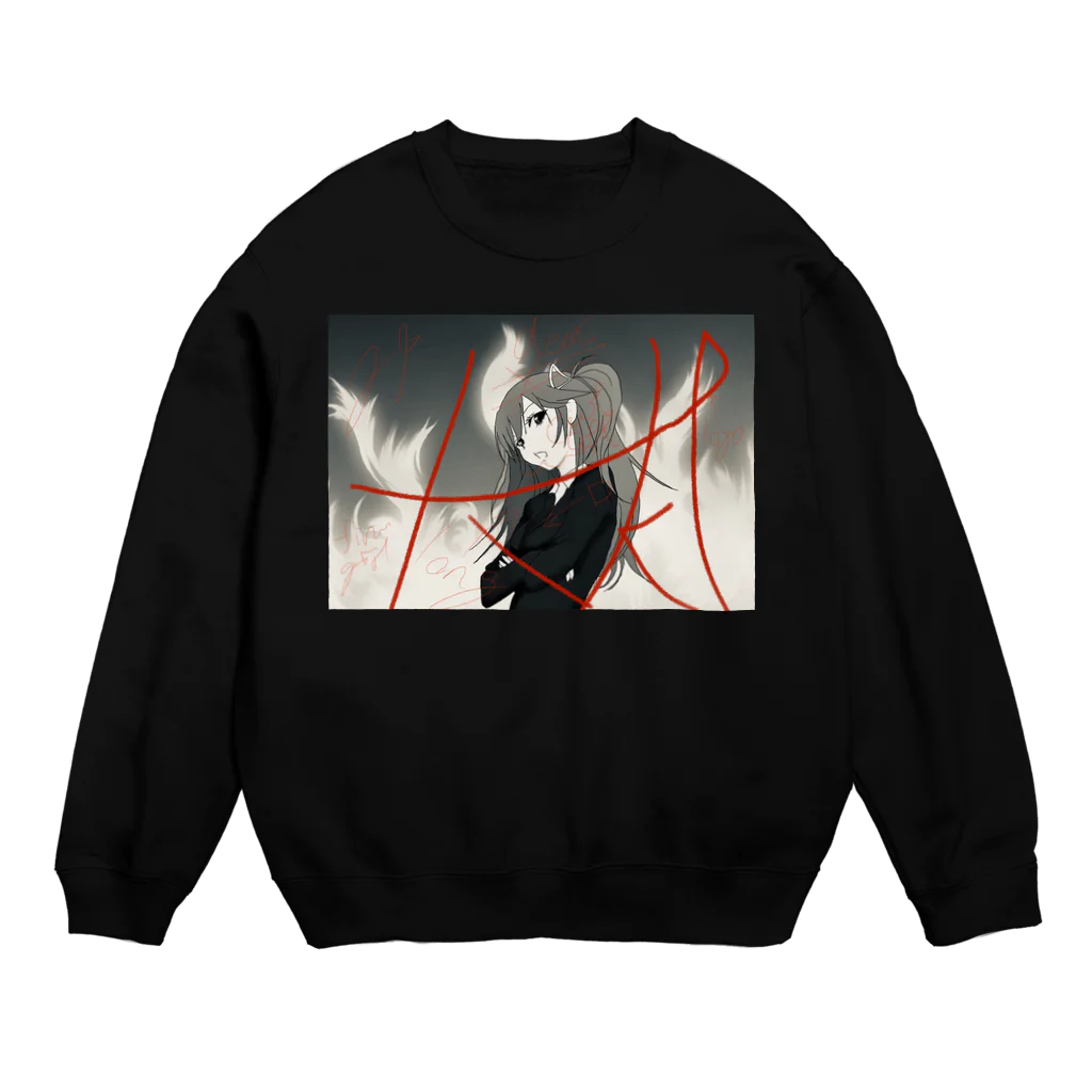 TaNaKaFreeeeakのfree fire girl -無料の萌える女子- Crew Neck Sweatshirt