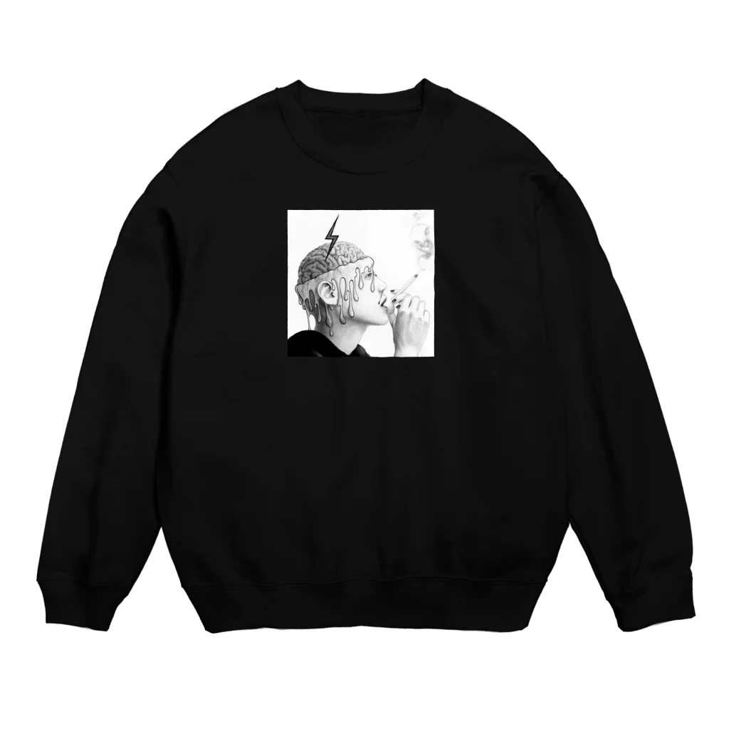 PeteのCigarettes like drugs.. Crew Neck Sweatshirt