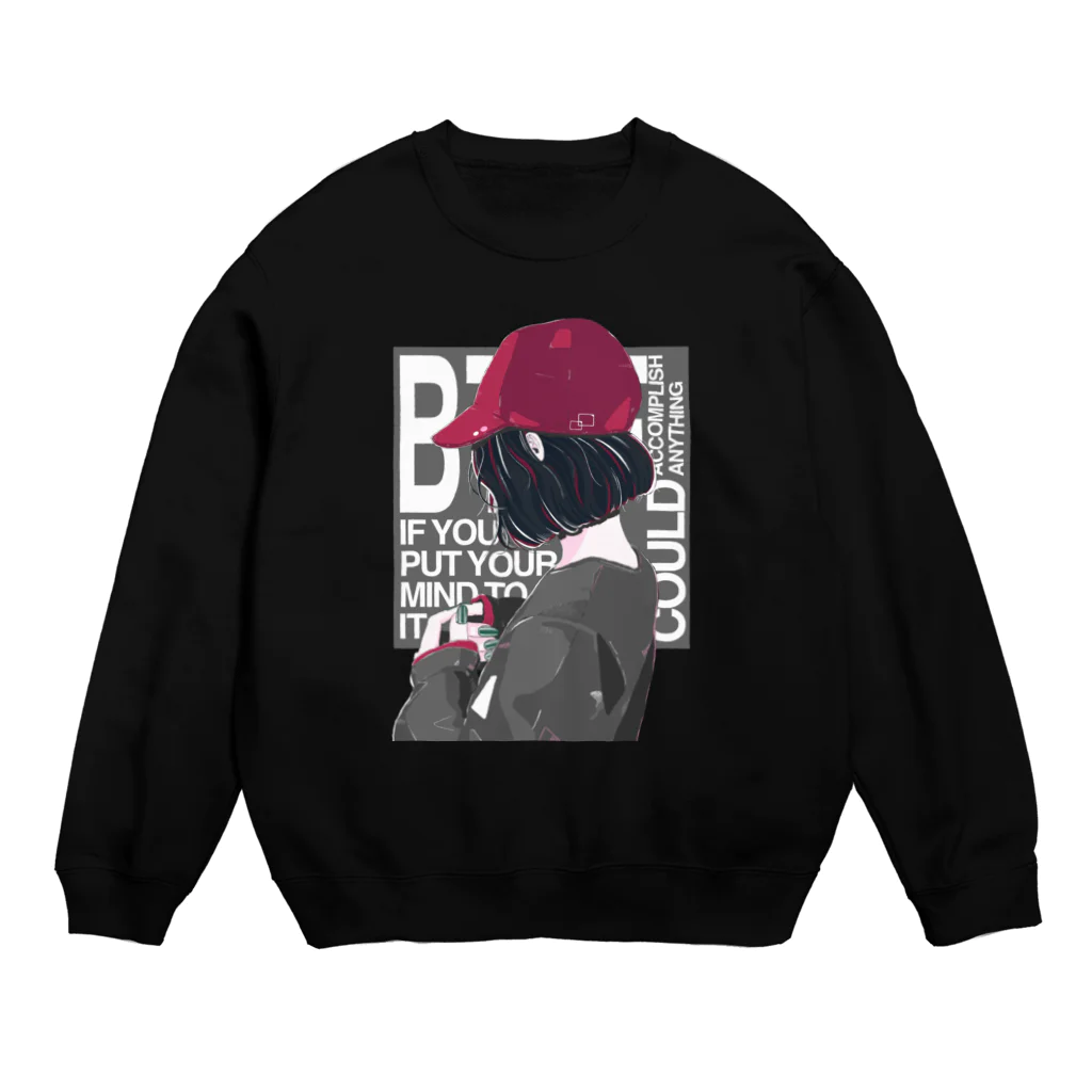 homareのキャップgirl Crew Neck Sweatshirt