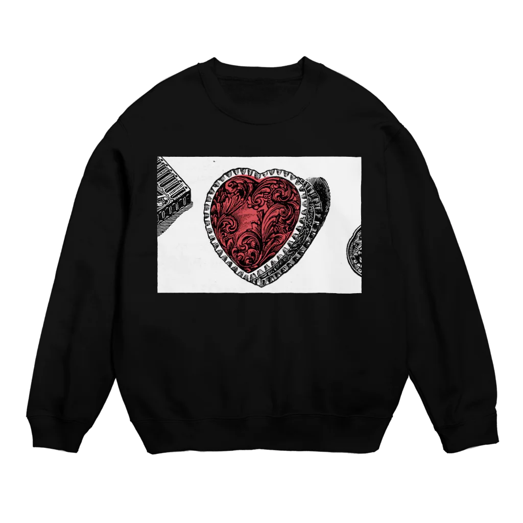 J. Jeffery Print Galleryのクラシックなハート Crew Neck Sweatshirt