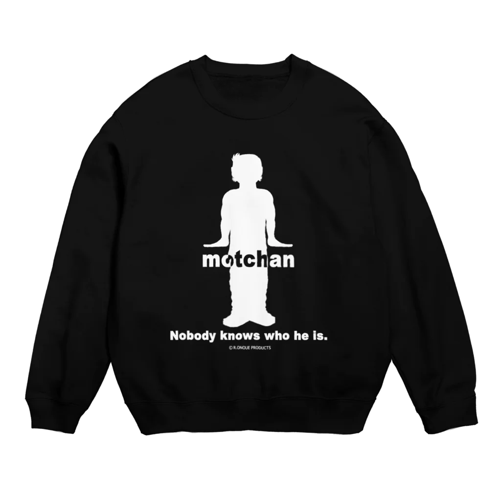 R.ONOUE PRODUCTSのモッちゃんシルエット　白 Crew Neck Sweatshirt