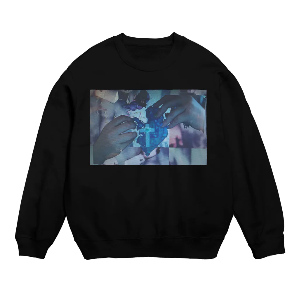 salt flowerのだぁくなこころちゃん。 Crew Neck Sweatshirt