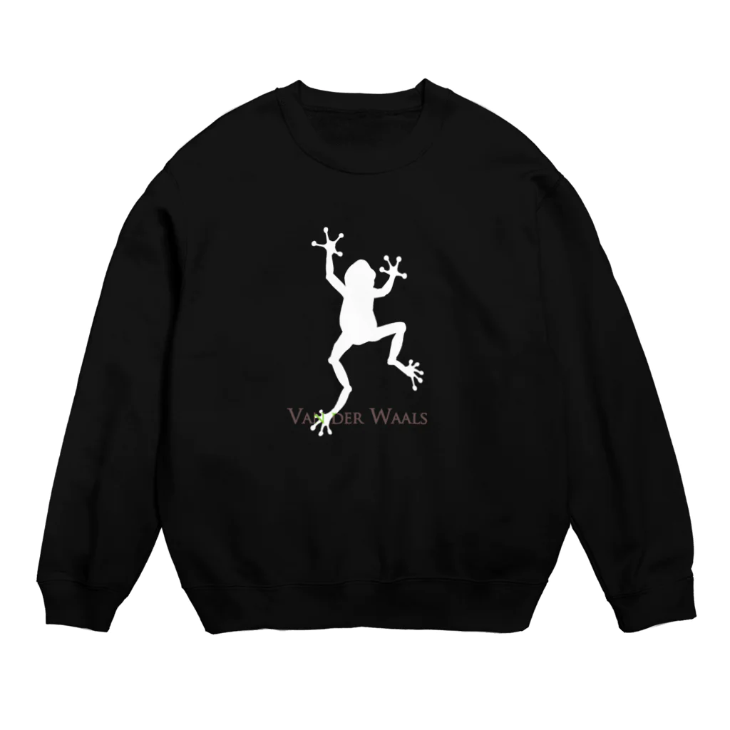 VanderWaalsのカエルシルエット_ロゴ入り Crew Neck Sweatshirt