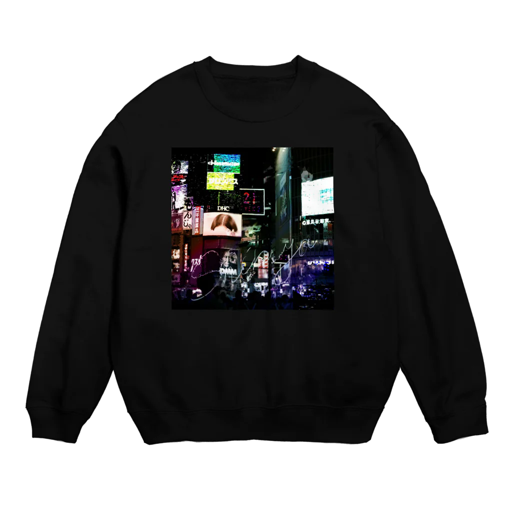 毎日カラフル生活の眠らない街 Crew Neck Sweatshirt