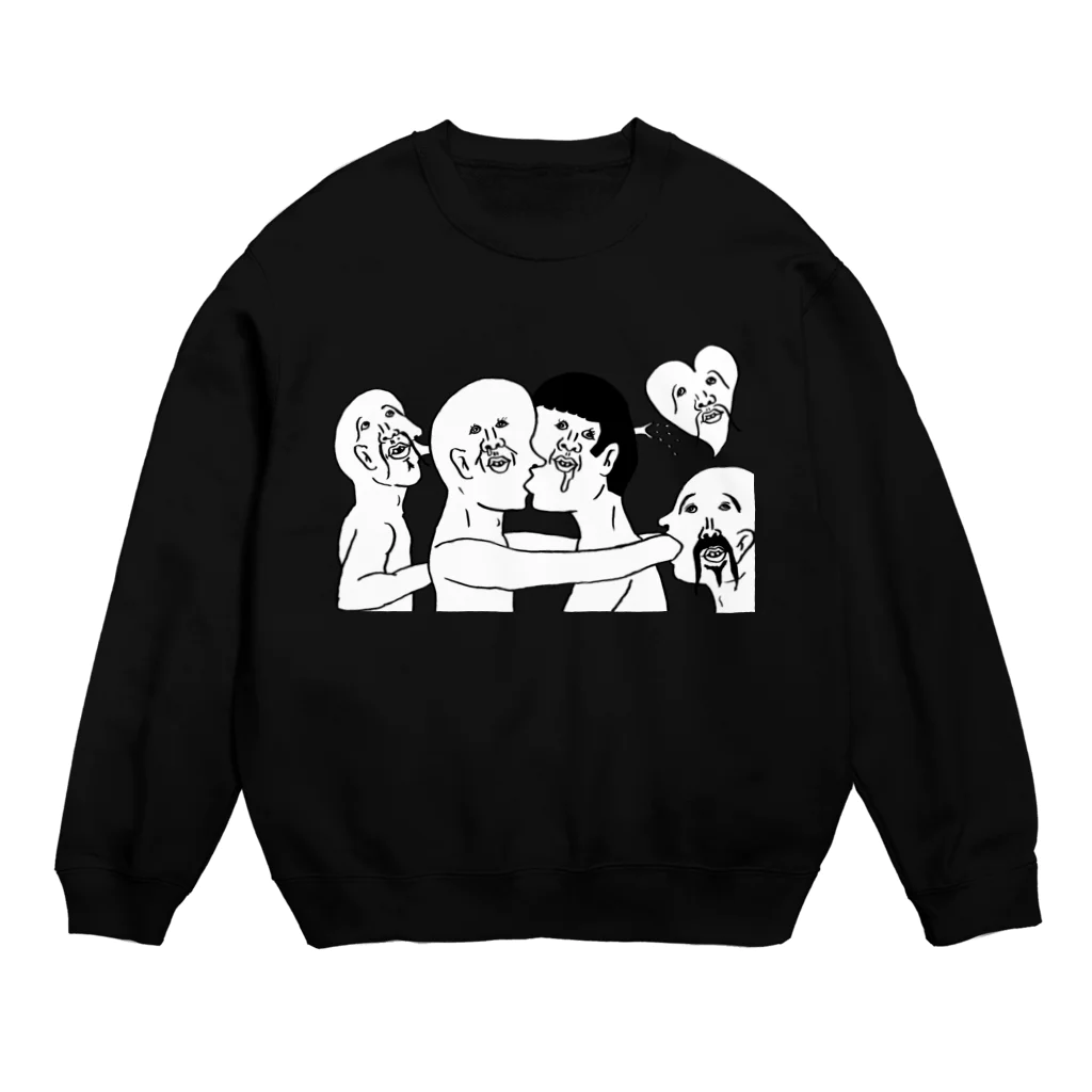 右手リアンうめもと公式の真実の愛 Crew Neck Sweatshirt