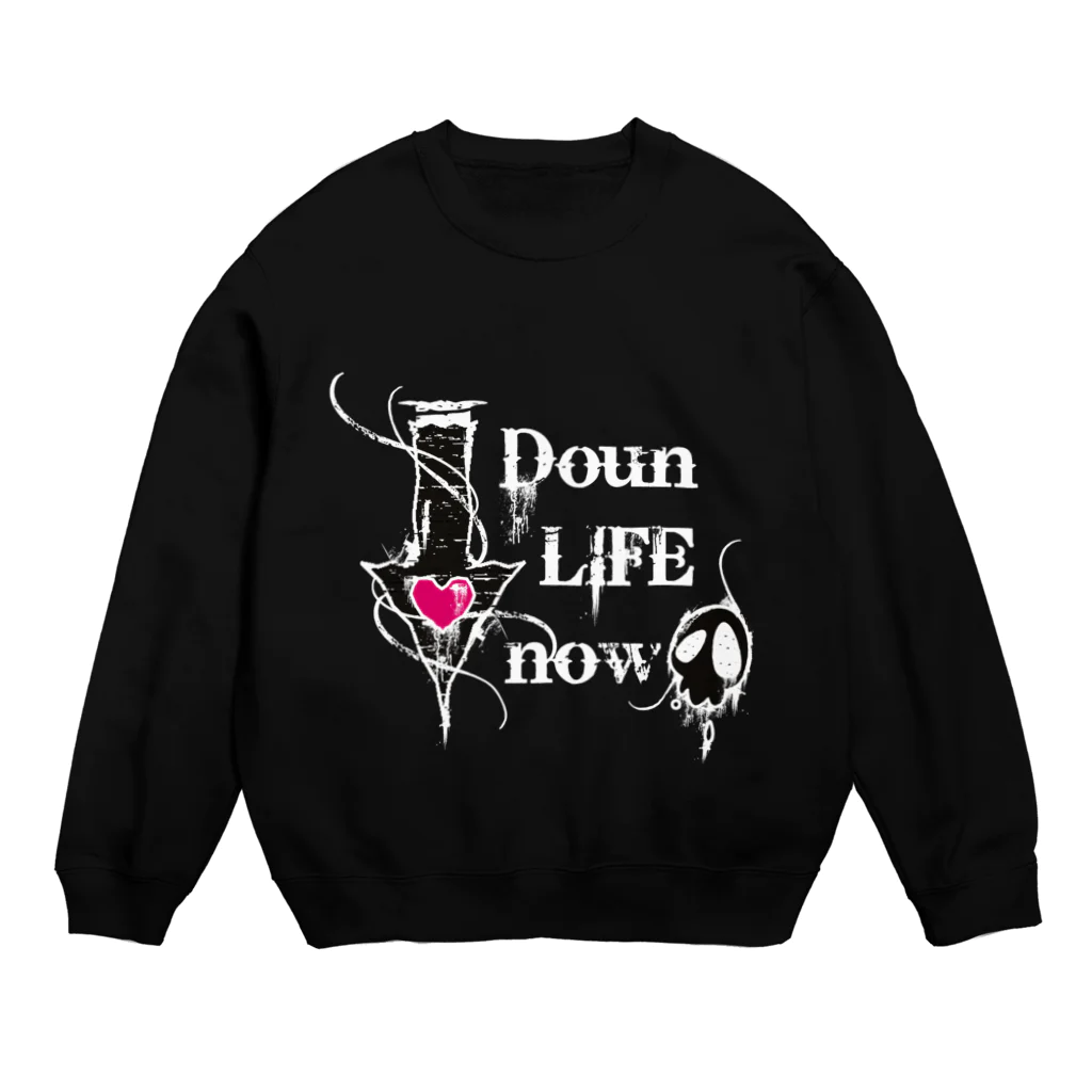 CUBIC ITEMのDoun LIFE now-黒- Crew Neck Sweatshirt