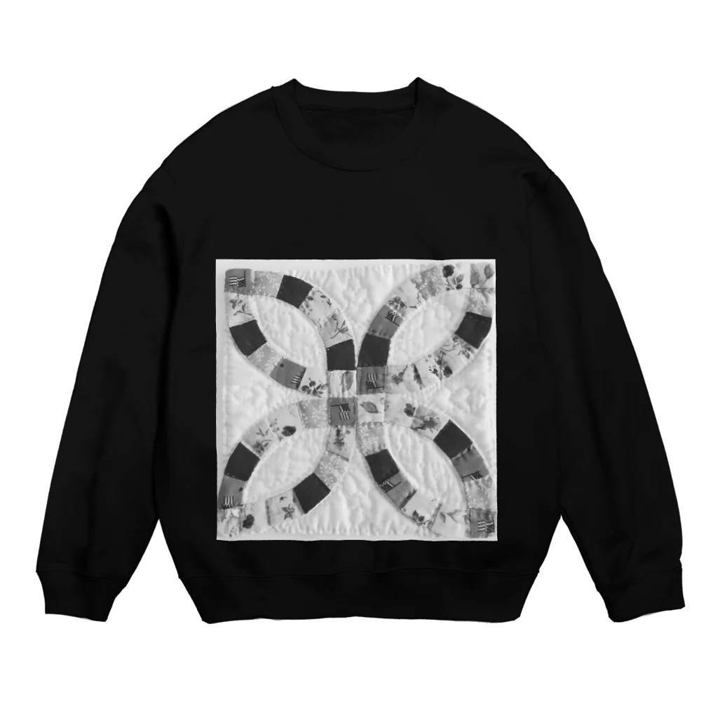 grandmaのダブルウェディングリング(モノクロ) Crew Neck Sweatshirt