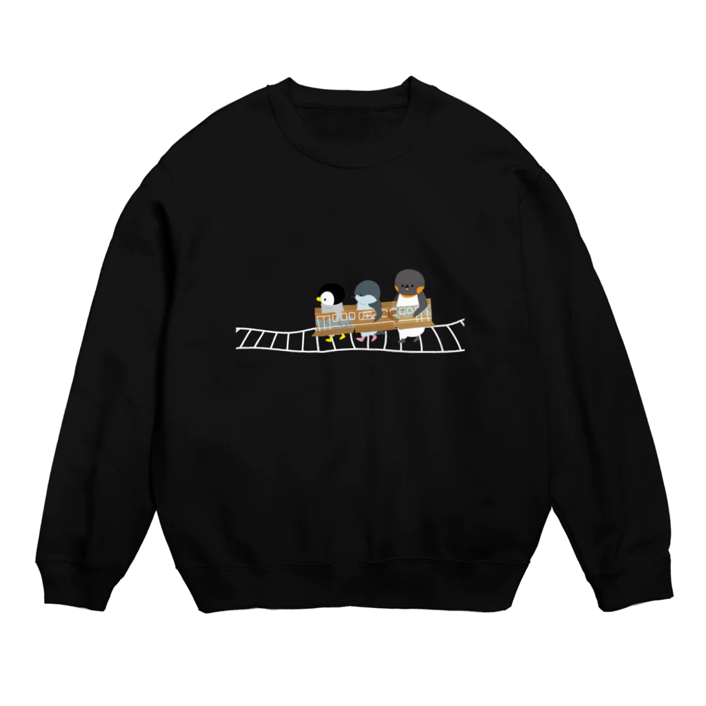 しろくま&ペンギン通信のペンギン列車 Crew Neck Sweatshirt