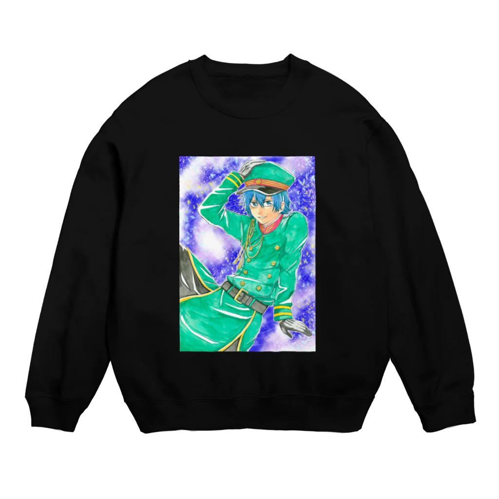 ナルカワの軍服イケメン Crew Neck Sweatshirt