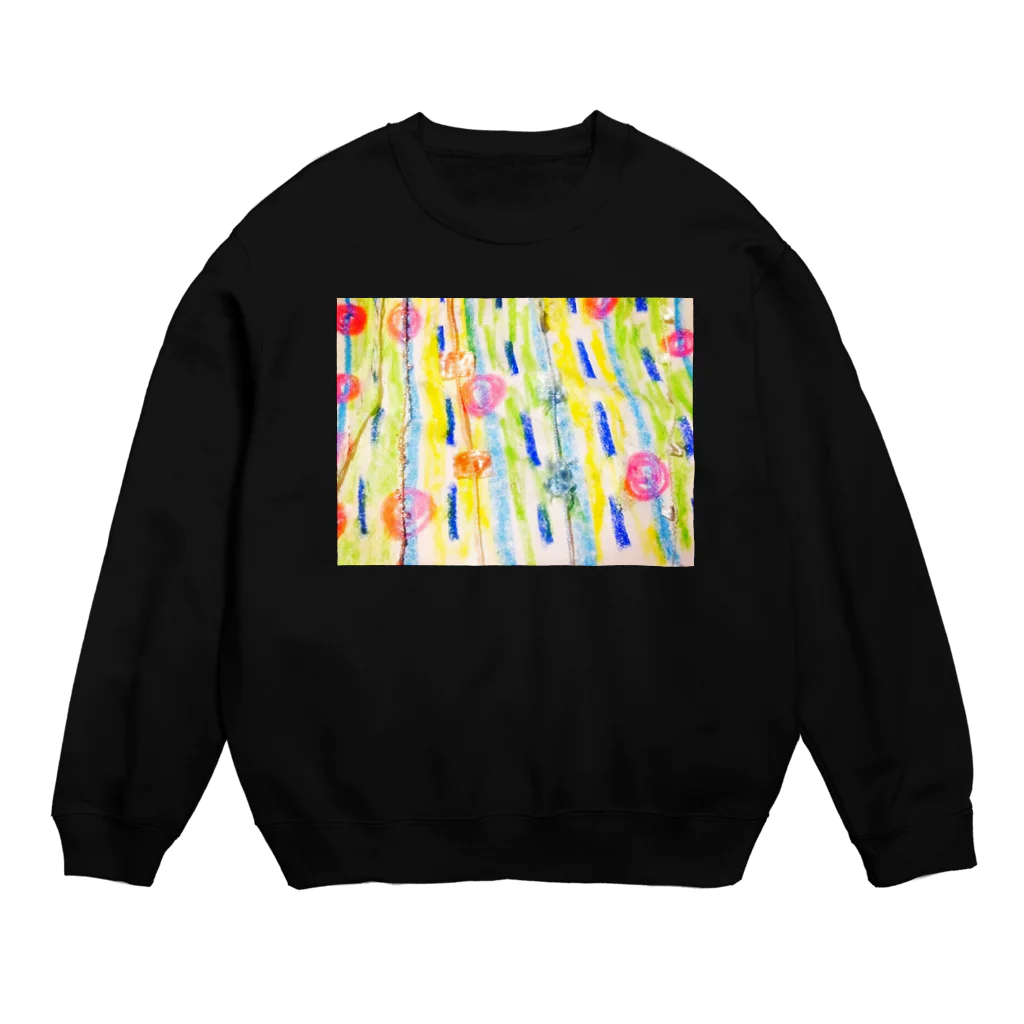 ○ wa ta shi ○の◯おえかき◯ せん と まる Crew Neck Sweatshirt