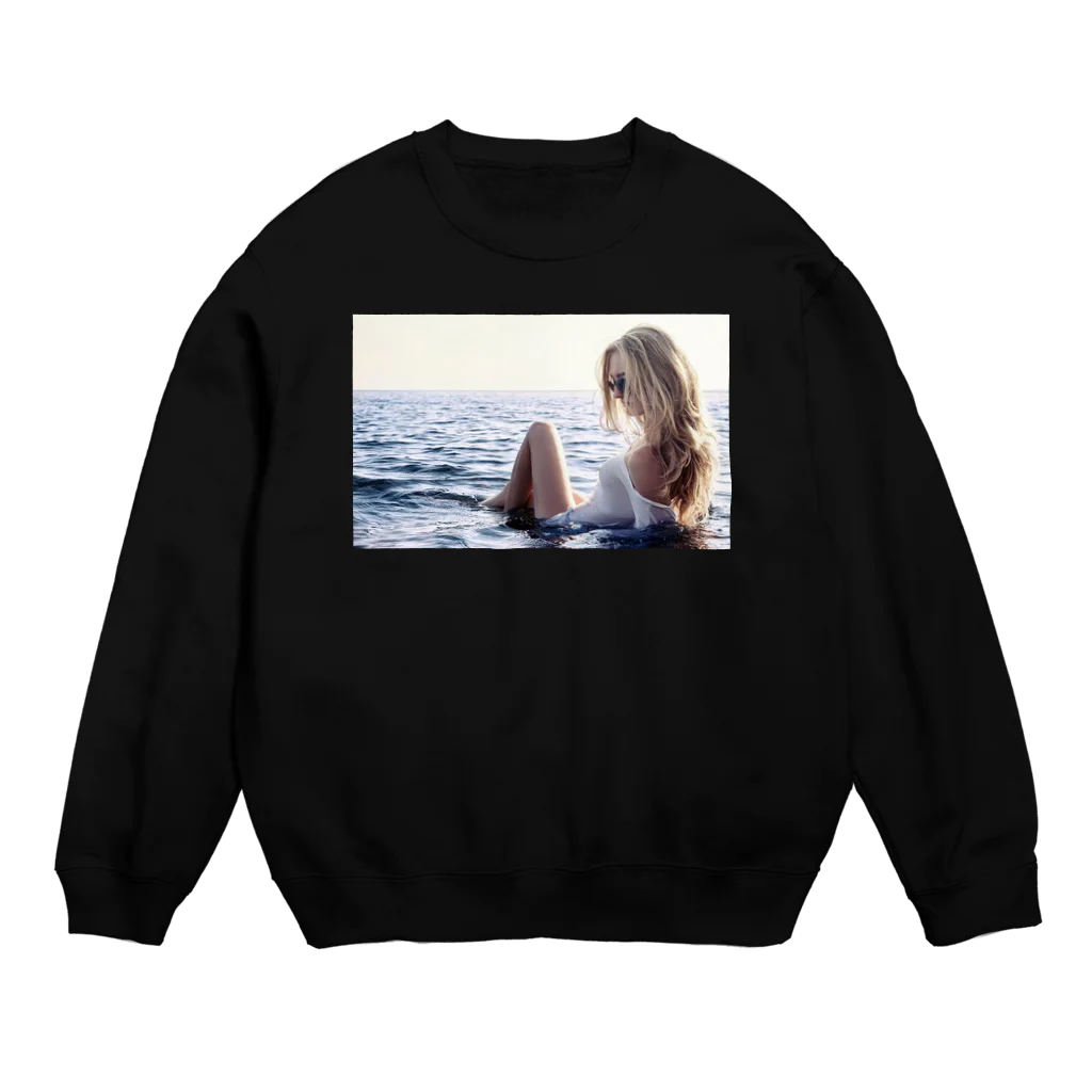 Jp_streetの金髪美女♡カッコいい！ Crew Neck Sweatshirt