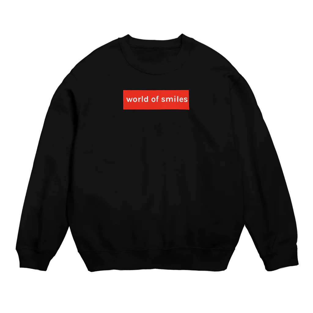 WorldofsmilesのWorld of smiles 赤ロゴ Crew Neck Sweatshirt