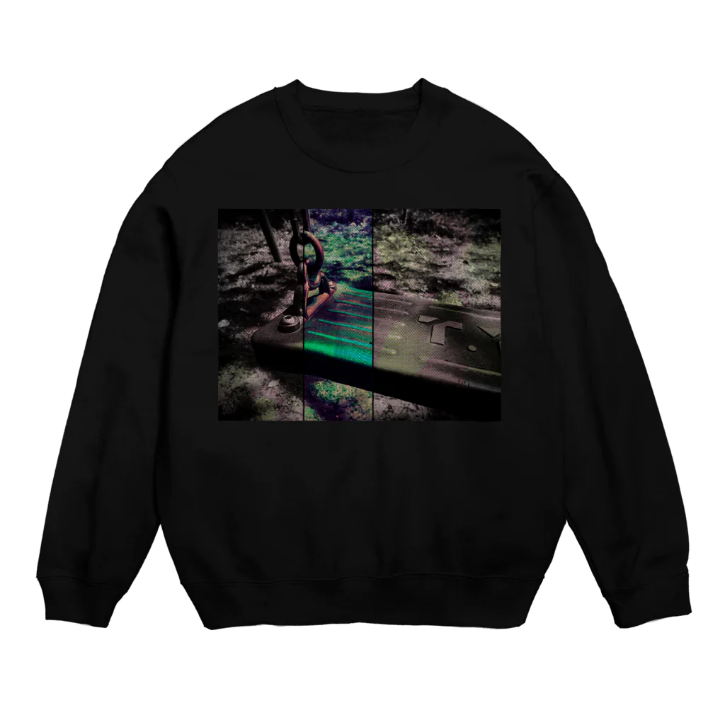 VIRUTISの古びた公園 ブランこ Crew Neck Sweatshirt