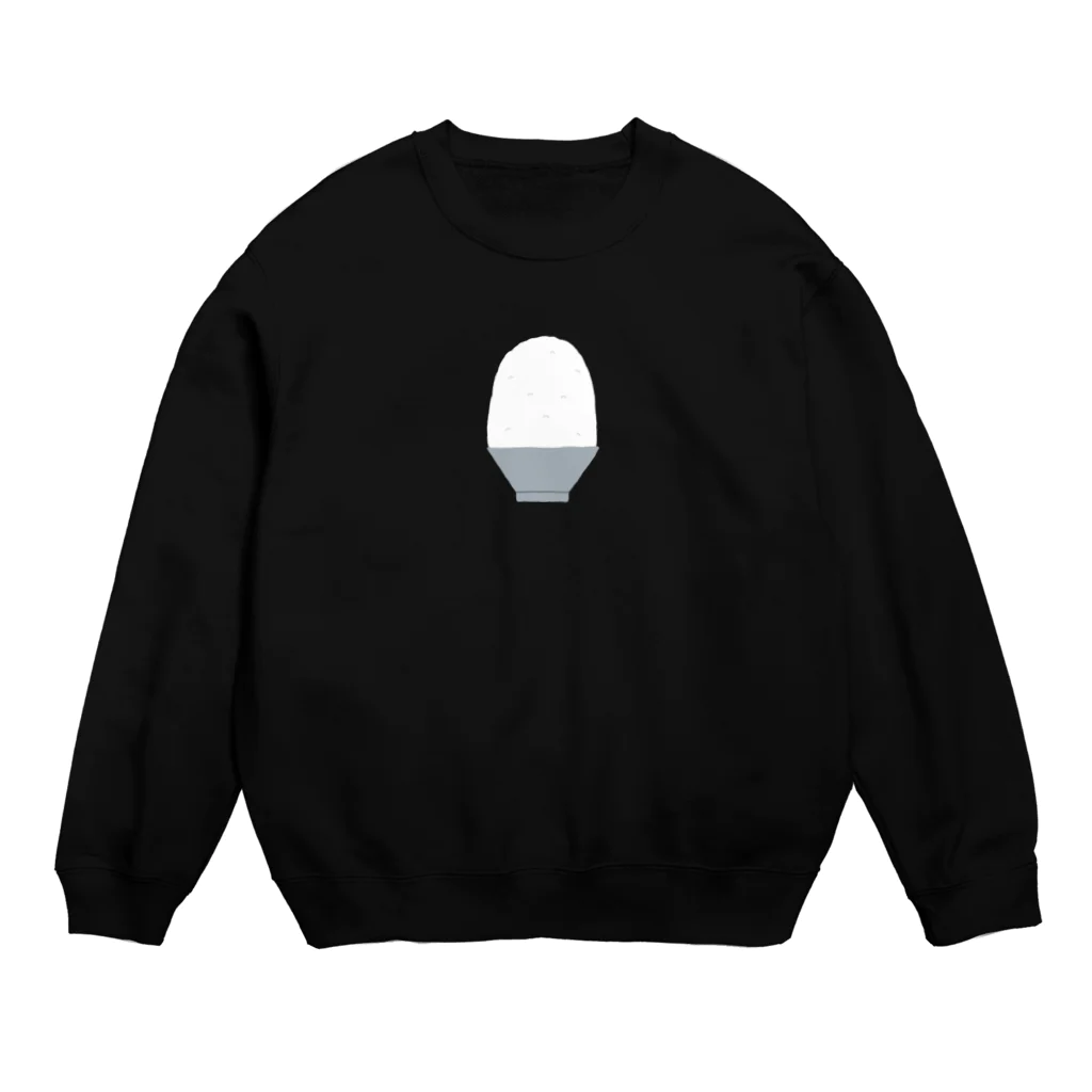 十分に広い店の大盛りのごはん Crew Neck Sweatshirt