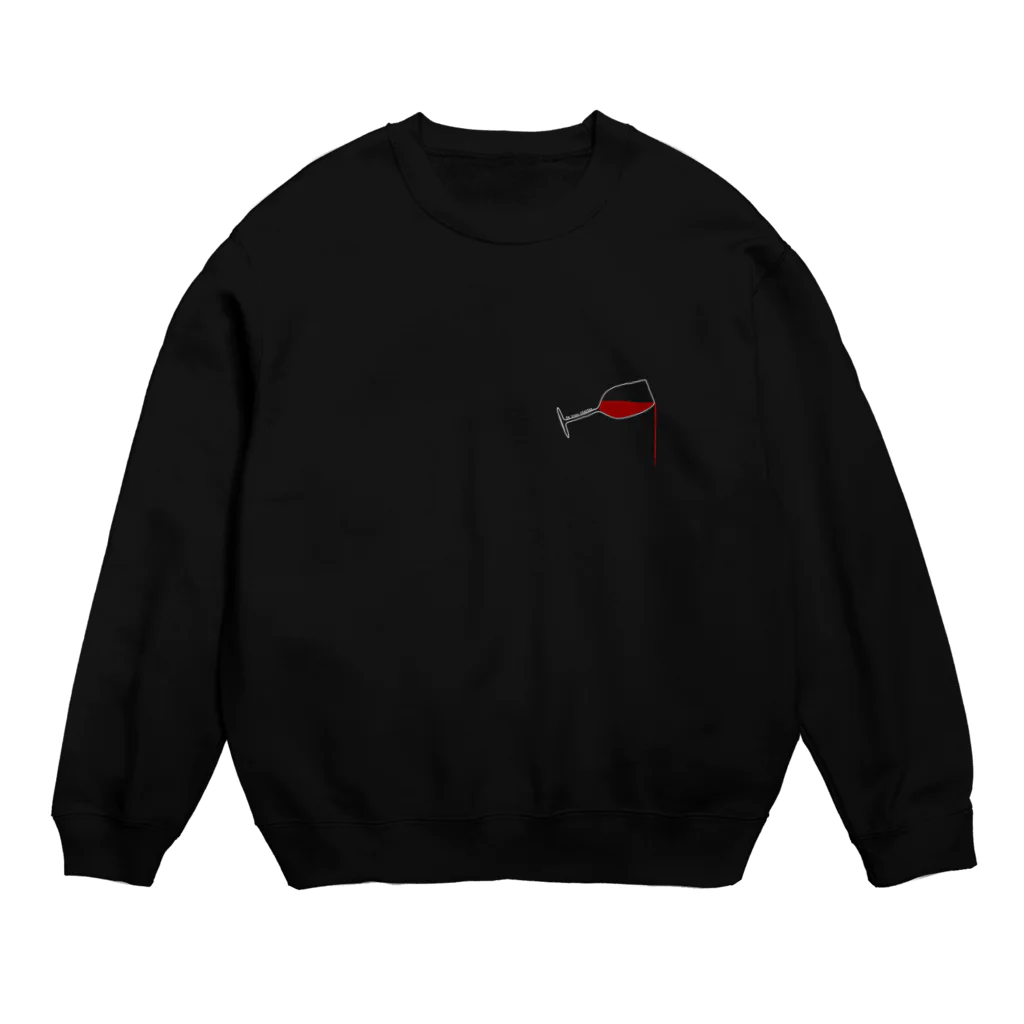 Studio OriginのWINE_Black Crew Neck Sweatshirt