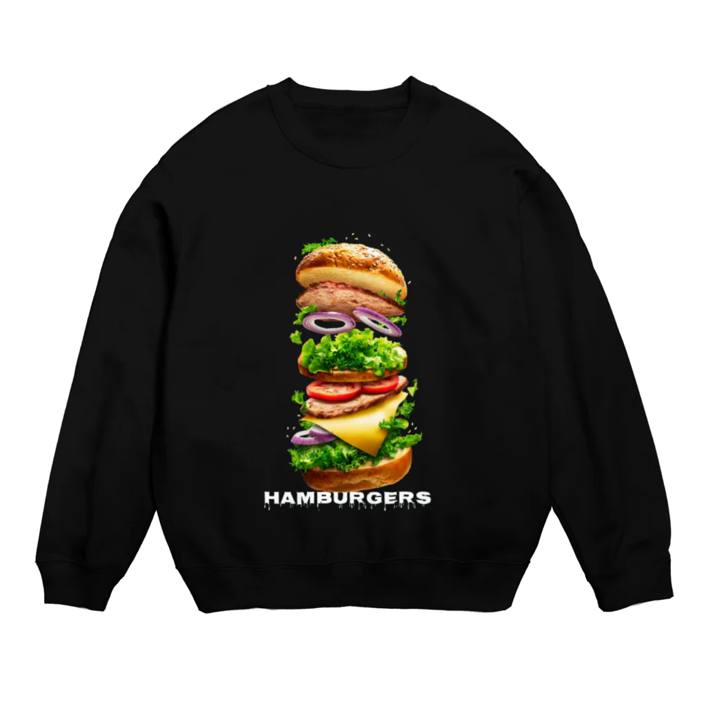 naabenqiaoのhamburgers Crew Neck Sweatshirt