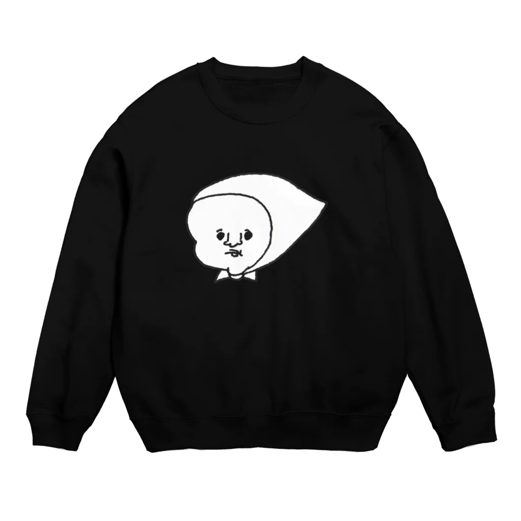 ナガキパーマの顔面蒼白ずきん Crew Neck Sweatshirt