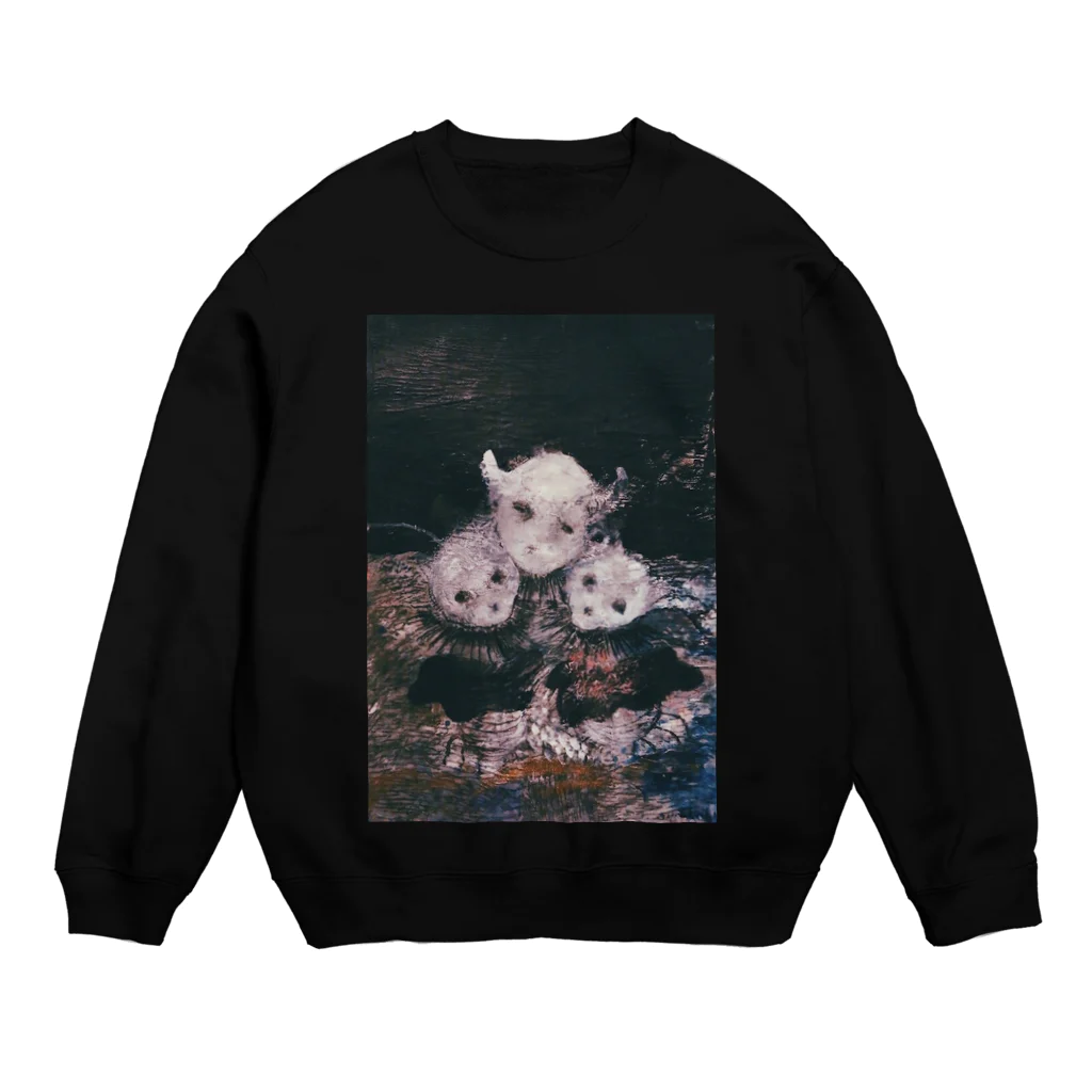 池永朱里の猫は悪魔 Crew Neck Sweatshirt