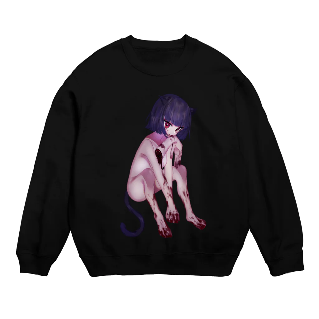 💜嫉魅 ゆき💜の捕食者 Crew Neck Sweatshirt