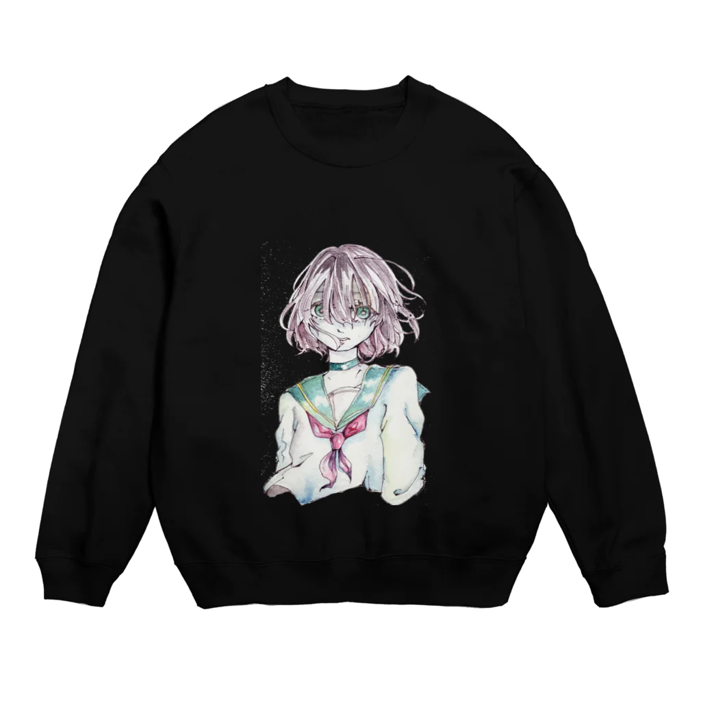 青鵐のセーラー服 Crew Neck Sweatshirt