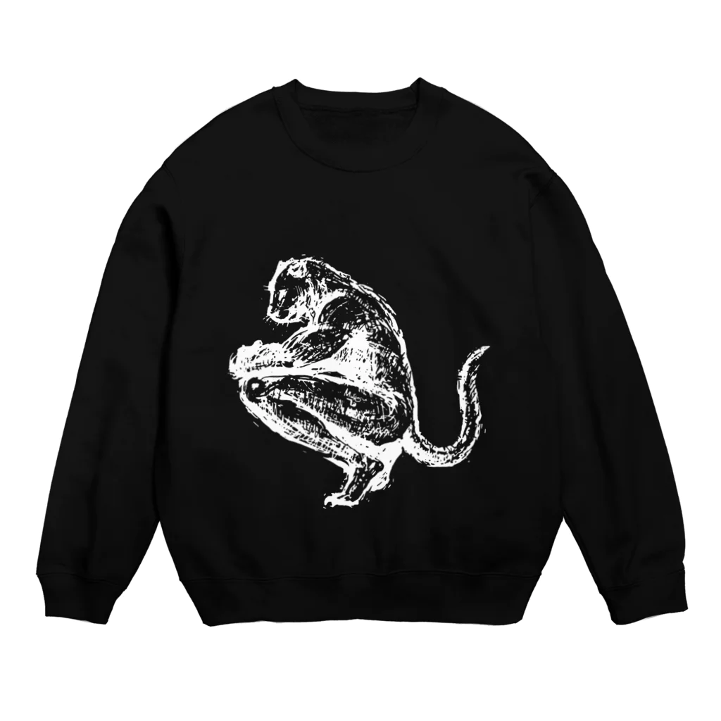 無真獣73号の誇り高き獣人の服・暗色向け Crew Neck Sweatshirt