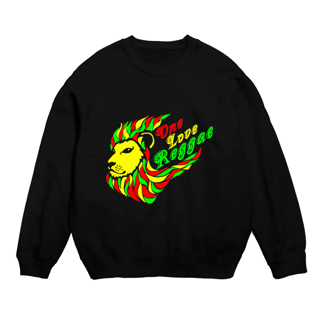 風乃応援団のOne Love Reggae（ラスタ） Crew Neck Sweatshirt