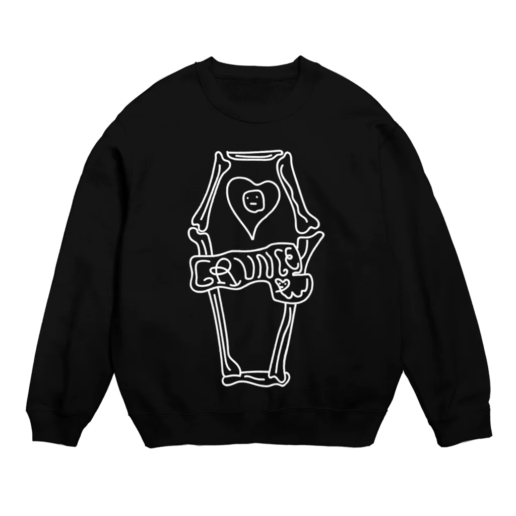 ぐにゃんじROCKのぐにゃっとした棺桶 Crew Neck Sweatshirt