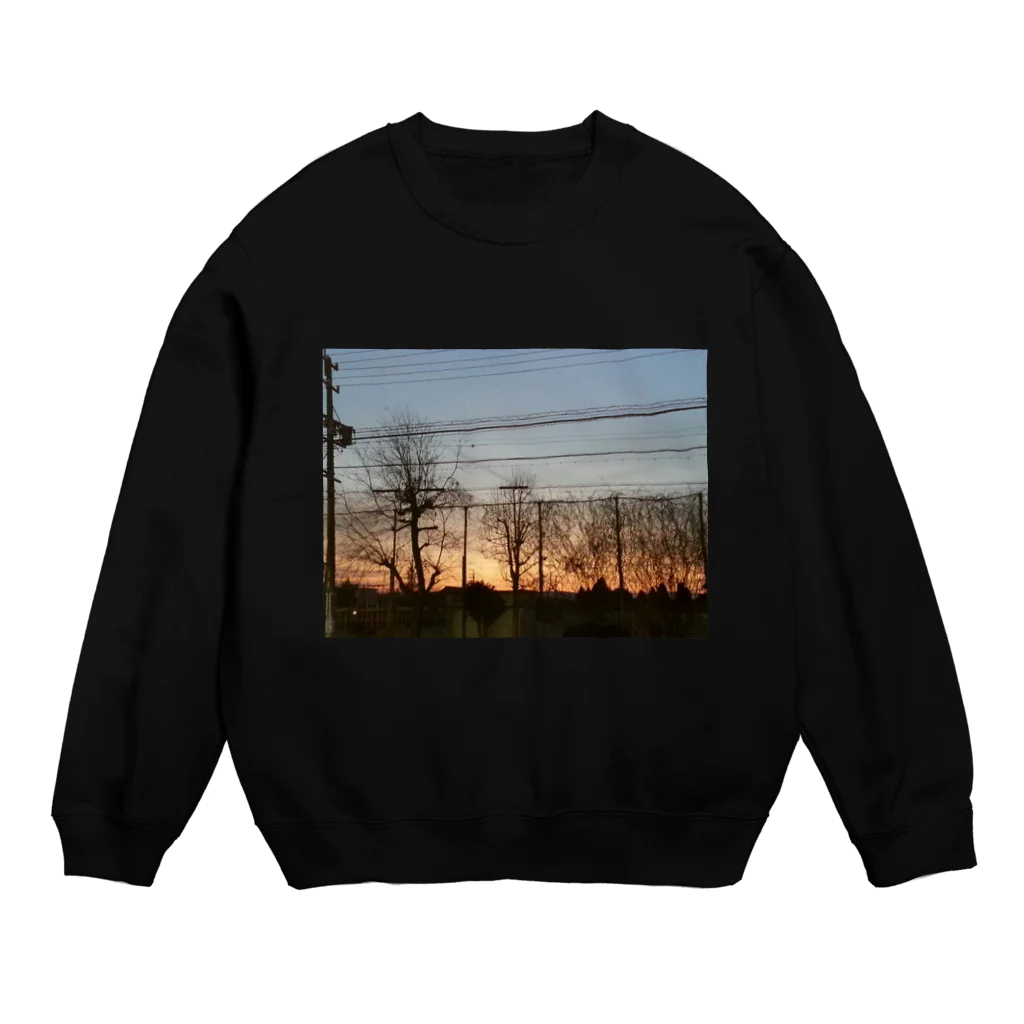 MA-BOUの隠れ屋の夕暮れの風景 Crew Neck Sweatshirt