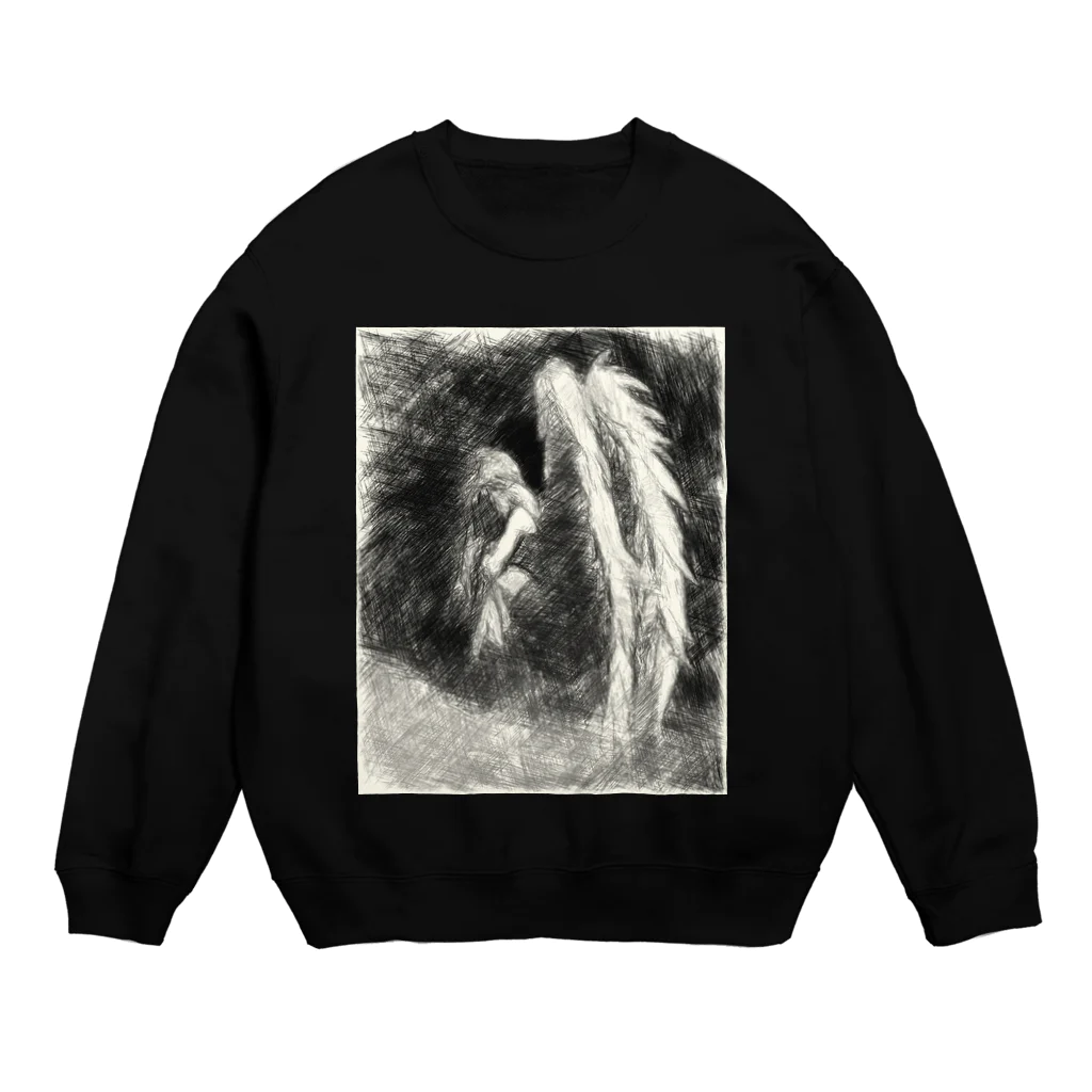 Lost'knotの堕天シチャッタノ Crew Neck Sweatshirt