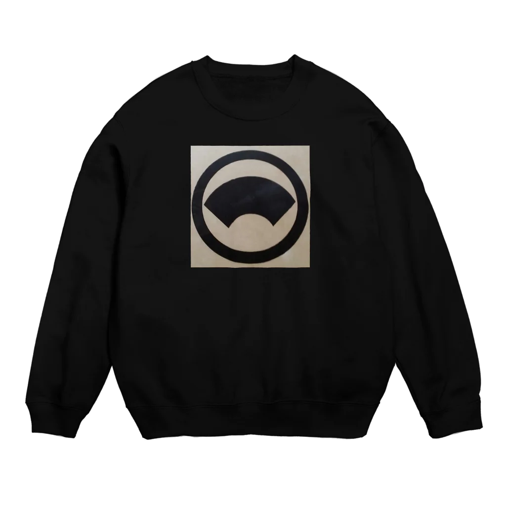 まっさんの丸に地紙 Crew Neck Sweatshirt