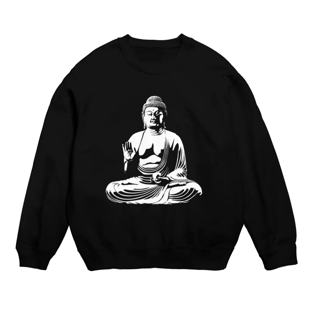 KNS designの薬師如来（白） Crew Neck Sweatshirt