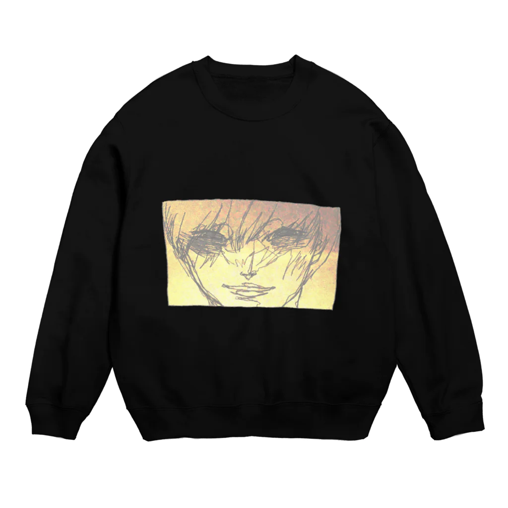 肩幅和尚の肩のむじゃき Crew Neck Sweatshirt