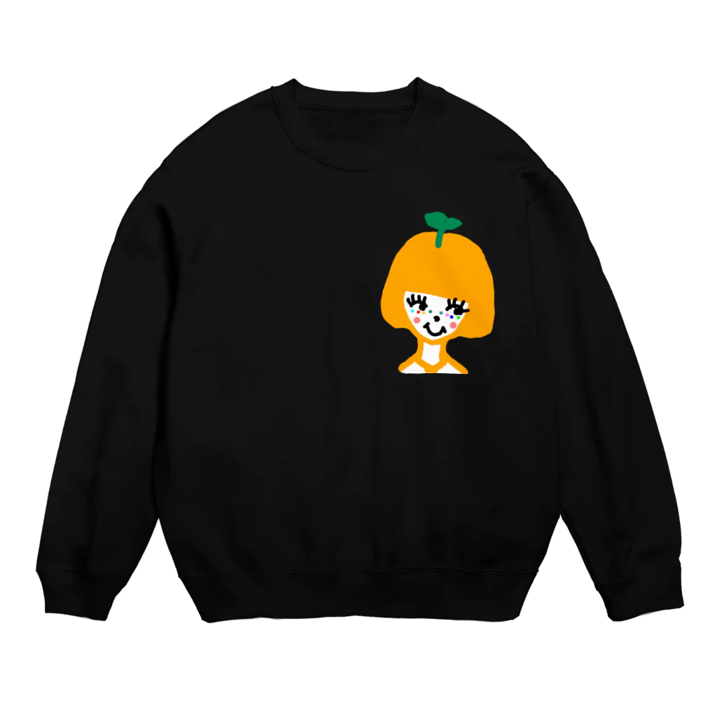 パオのorange girl Crew Neck Sweatshirt