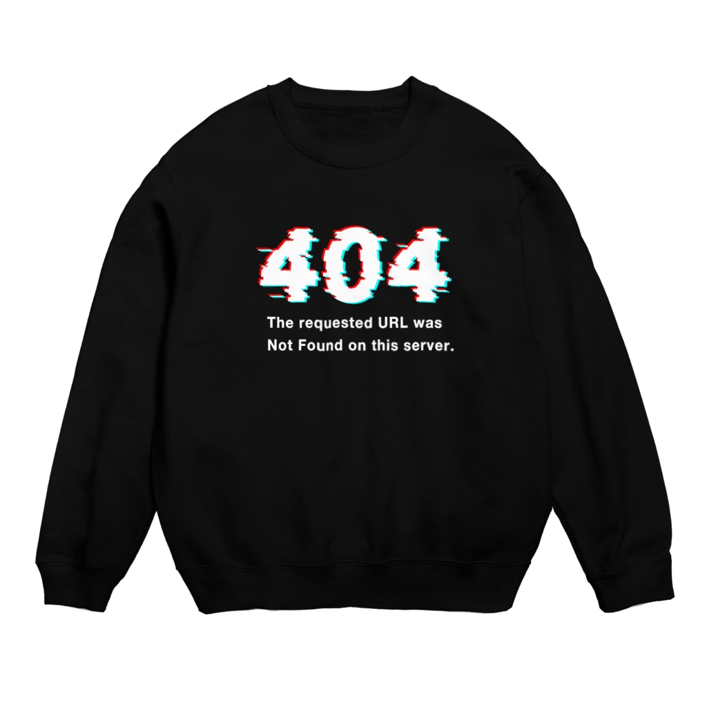 インターネットクラブの404 Not Found Crew Neck Sweatshirt