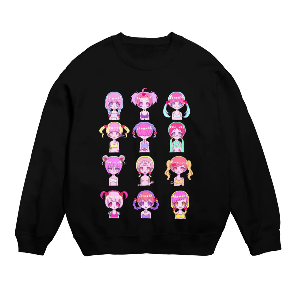 頭痛がイタイ。のあイタタ。ちゃん Crew Neck Sweatshirt