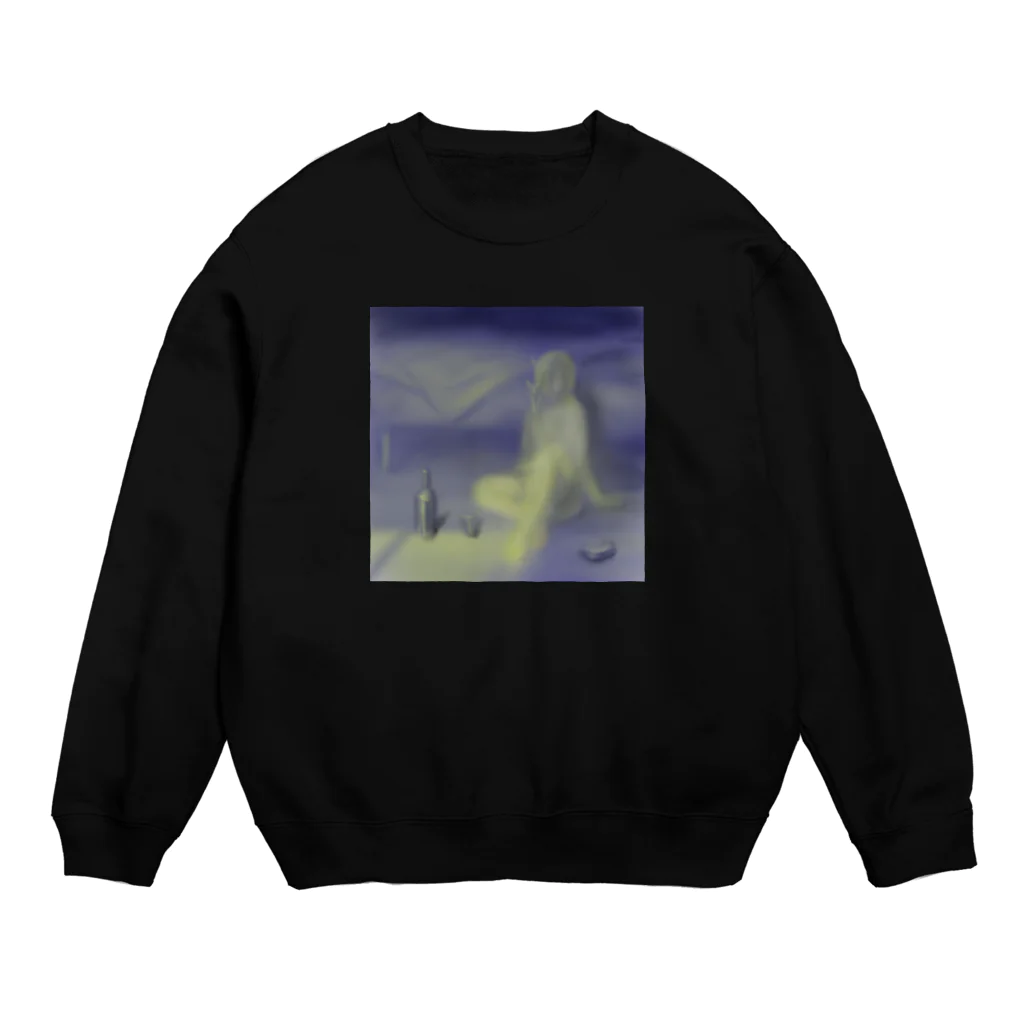 warako＊の猫と晩酌 Crew Neck Sweatshirt