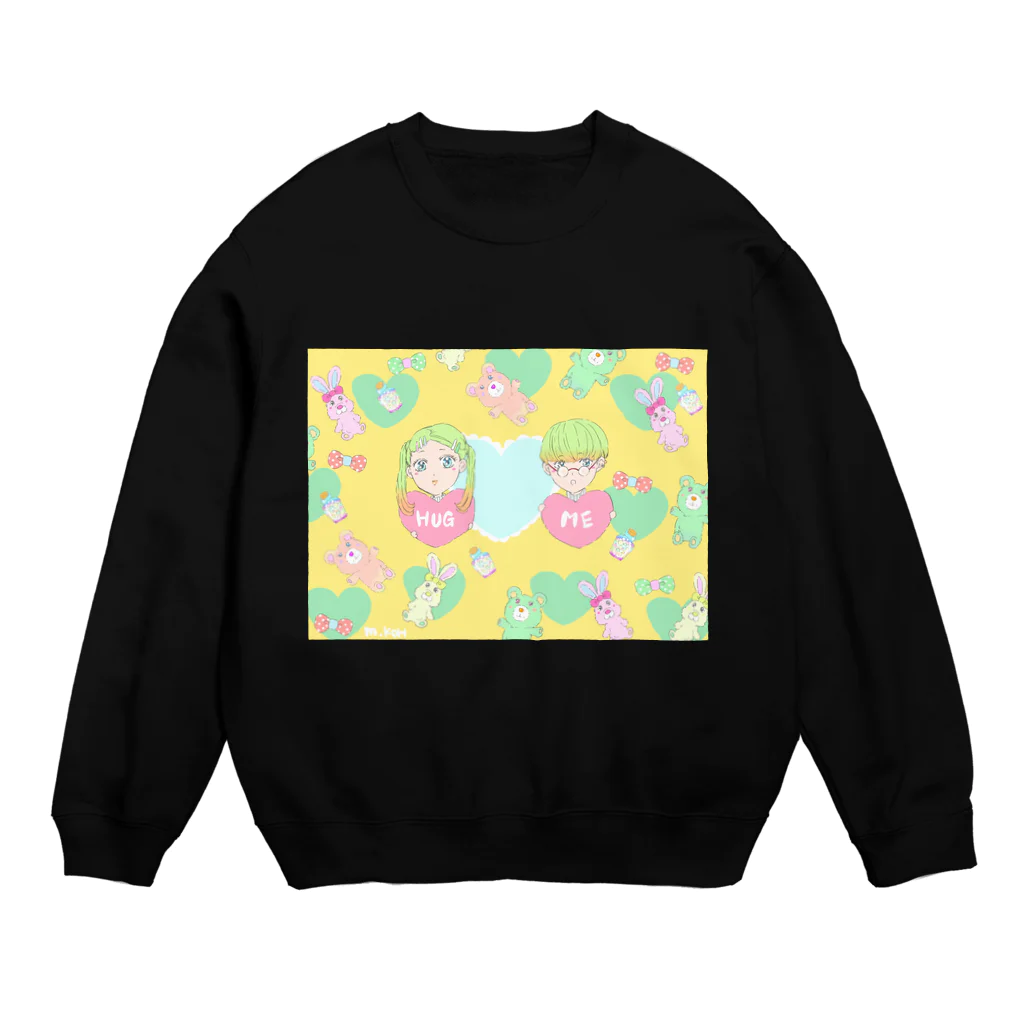 ふぁんしぃ★わぁるどのはぐみーかっぷる Crew Neck Sweatshirt