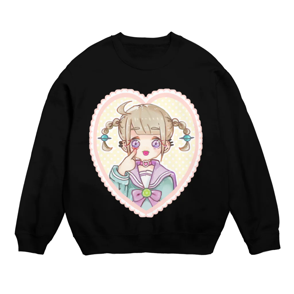 うちゅう交信機のりのんちゃん Crew Neck Sweatshirt