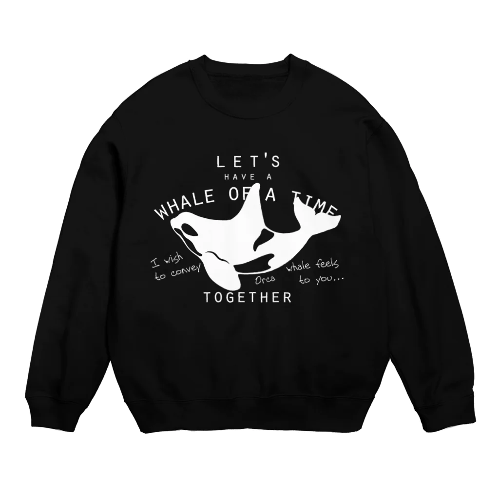 クジラの雑貨屋さん。のシャチ Crew Neck Sweatshirt