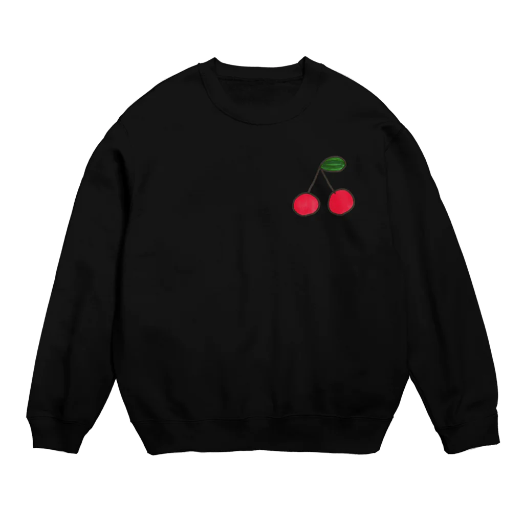 ももたくんのさくらんぼ Crew Neck Sweatshirt