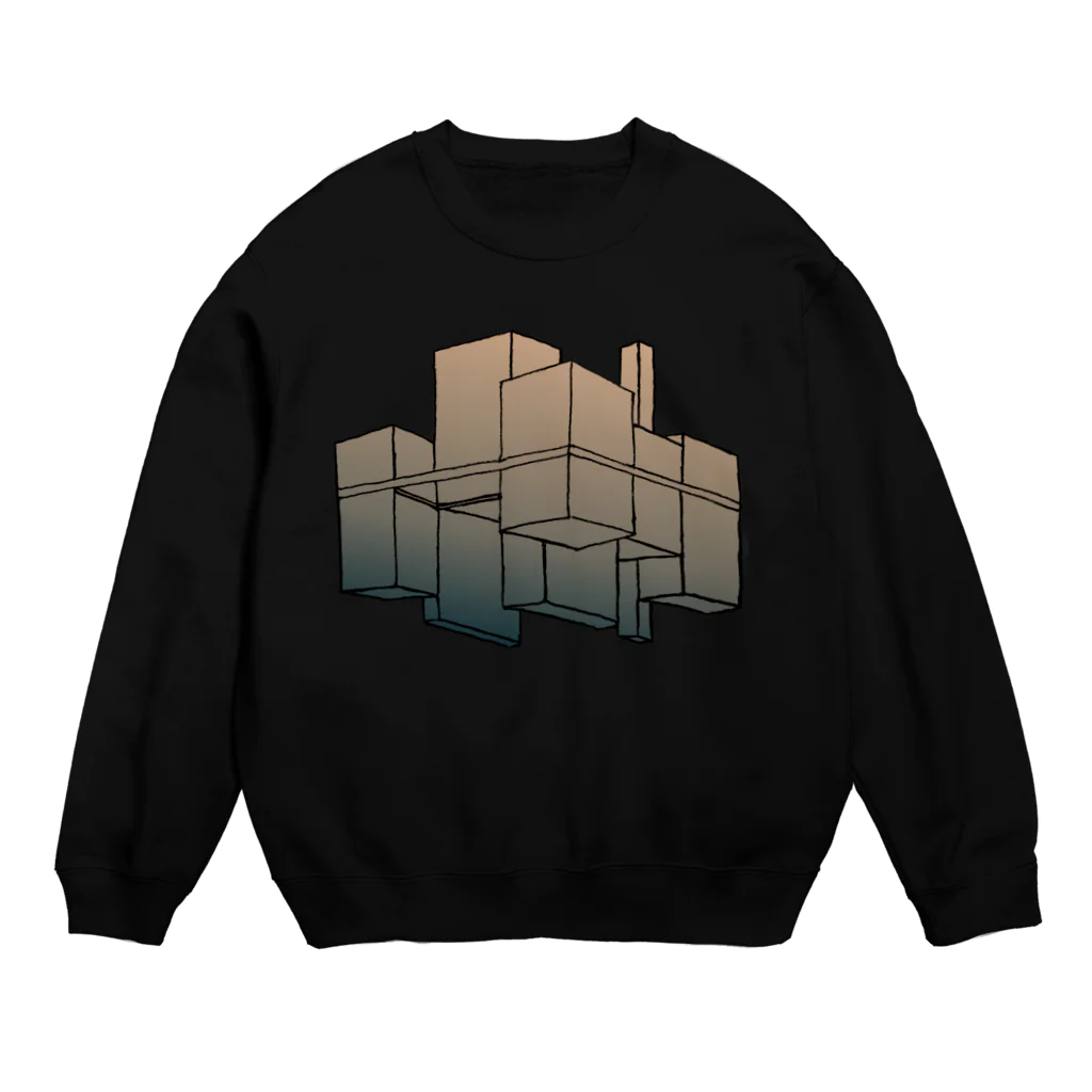 気ままに創作　よろず堂の摩天楼 Crew Neck Sweatshirt