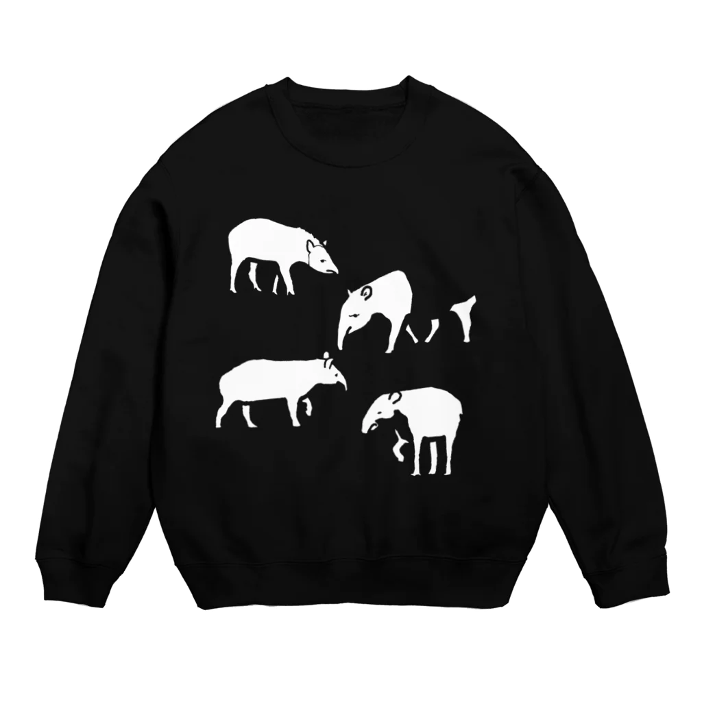 蛇口〆太のお店のバクの４種盛り（ホワイト） Crew Neck Sweatshirt