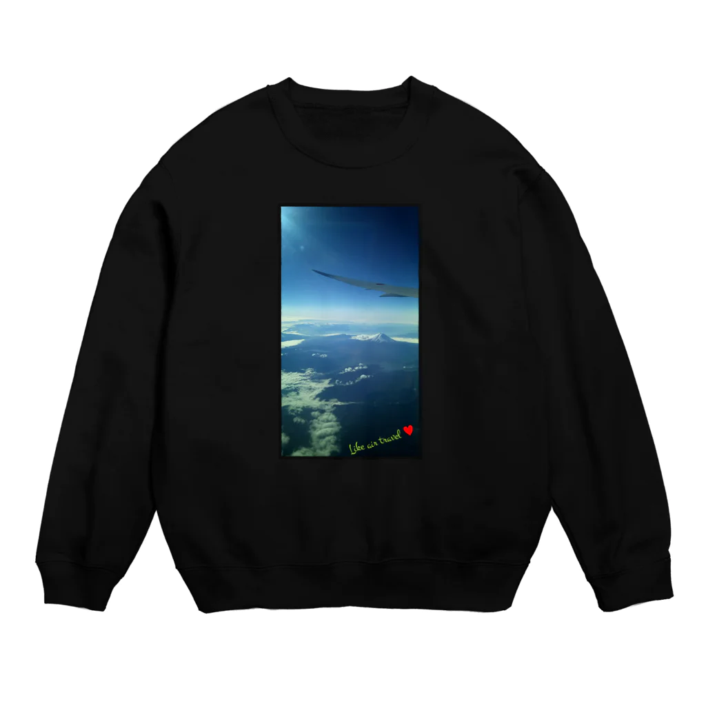 nonococoro-love2の空の旅～富士～ Crew Neck Sweatshirt