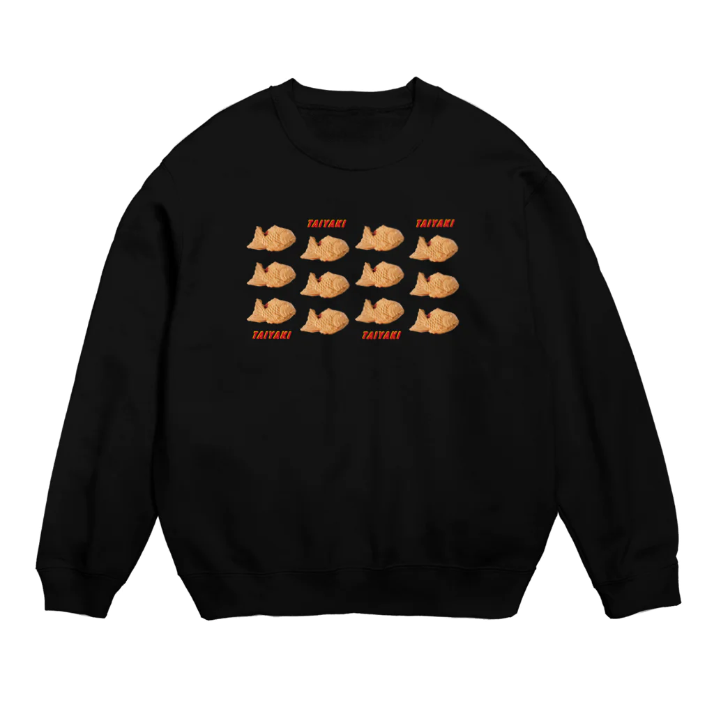 うさぎちゃんアイランドのタイヤキいっぱい Crew Neck Sweatshirt