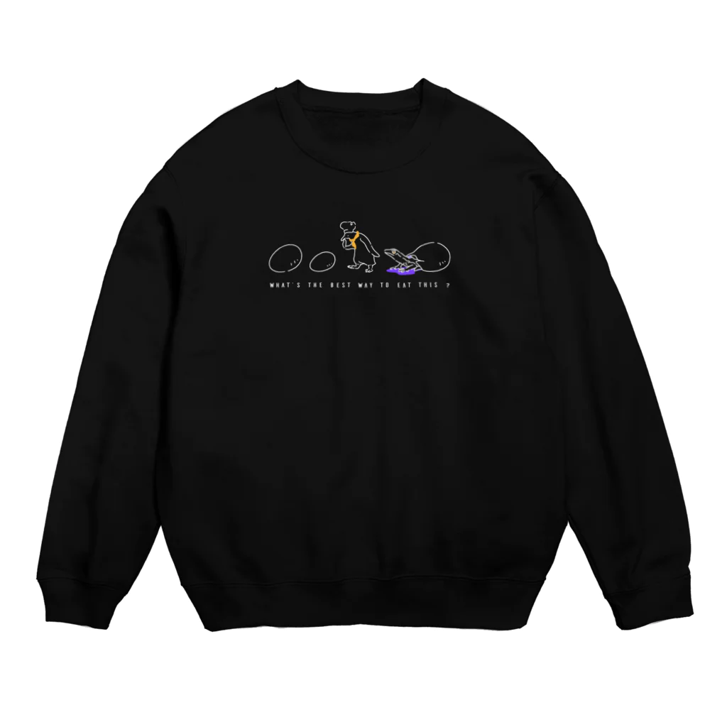 ナイロドノのたまごとペンギンとカナヘビ Crew Neck Sweatshirt