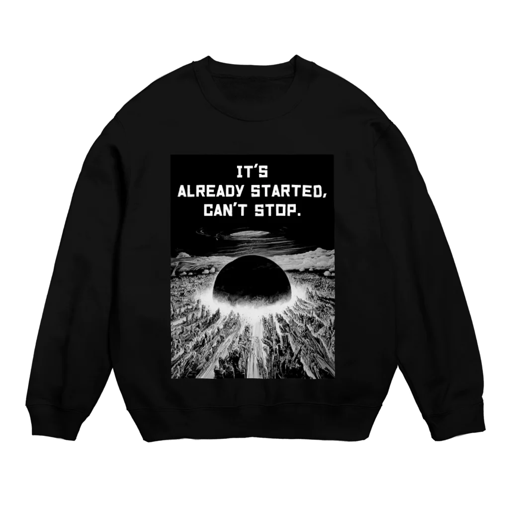 sapphirusのIt's already started, can’t stop.-E font ver Crew Neck Sweatshirt
